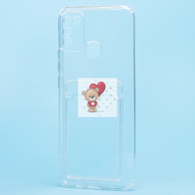 Чехол-накладка для Infinix HOT 11 Play (прозрачный) - SC276 с картхолдером Чехол-накладка для Infinix HOT 11 Play (прозрачный) - SC276 с картхолдером