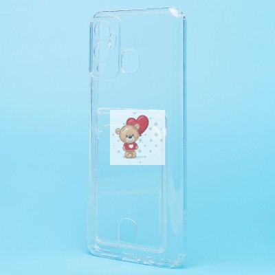 Чехол-накладка для Infinix HOT 12 Play (прозрачный) - SC276 с картхолдером Чехол-накладка для Infinix HOT 12 Play (прозрачный) - SC276 с картхолдером