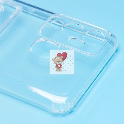 Чехол-накладка для Infinix HOT 12 Play (прозрачный) - SC276 с картхолдером Чехол-накладка для Infinix HOT 12 Play (прозрачный) - SC276 с картхолдером