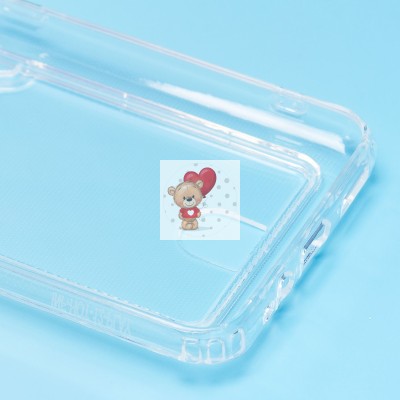 Чехол-накладка для Infinix HOT 12 Play (прозрачный) - SC276 с картхолдером Чехол-накладка для Infinix HOT 12 Play (прозрачный) - SC276 с картхолдером