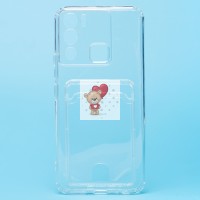 Чехол-накладка для Infinix HOT 12i (прозрачный) - SC276 с картхолдером Чехол-накладка для Infinix HOT 12i (прозрачный) - SC276 с картхолдером