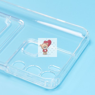 Чехол-накладка для Infinix HOT 12i (прозрачный) - SC276 с картхолдером Чехол-накладка для Infinix HOT 12i (прозрачный) - SC276 с картхолдером