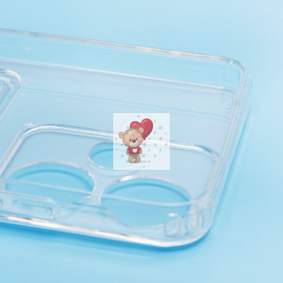 Чехол-накладка для Infinix Hot 30i (прозрачный) - SC276 с картхолдером