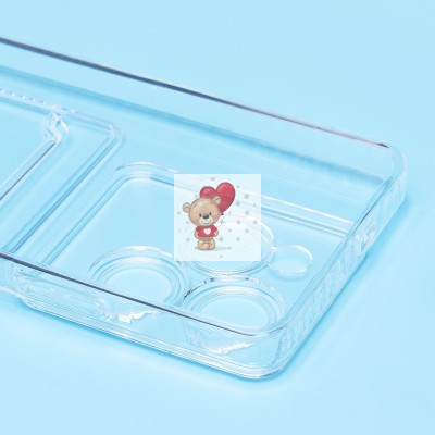 Чехол-накладка для Infinix Hot 40 Pro (прозрачный) - SC276 с картхолдером Чехол-накладка для Infinix Hot 40 Pro (прозрачный) - SC276 с картхолдером