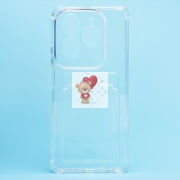 Чехол-накладка для Infinix Hot 40 (прозрачный) - SC276 с картхолдером Чехол-накладка для Infinix Hot 40 (прозрачный) - SC276 с картхолдером