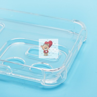 Чехол-накладка для Infinix Hot 50i (прозрачный) - SC276 с картхолдером Чехол-накладка для Infinix Hot 50i (прозрачный) - SC276 с картхолдером