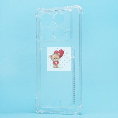 Чехол-накладка для Infinix Note 40 5G (прозрачный) - SC276 с картхолдером Чехол-накладка для Infinix Note 40 5G (прозрачный) - SC276 с картхолдером