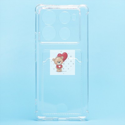 Чехол-накладка для Infinix Note 40 Pro 4G (прозрачный) - SC276 с картхолдером Чехол-накладка для Infinix Note 40 Pro 4G (прозрачный) - SC276 с картхолдером