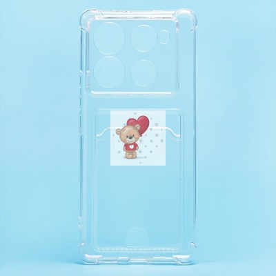 Чехол-накладка для Infinix Note 40 Pro 5G (прозрачный) - SC276 с картхолдером Чехол-накладка для Infinix Note 40 Pro 5G (прозрачный) - SC276 с картхолдером