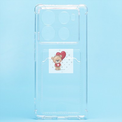 Чехол-накладка для Infinix Note 40 Pro+ 5G (прозрачный) - SC276 с картхолдером Чехол-накладка для Infinix Note 40 Pro+ 5G (прозрачный) - SC276 с картхолдером