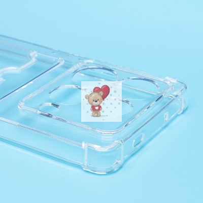 Чехол-накладка для Infinix Note 40 (прозрачный) - SC276 с картхолдером Чехол-накладка для Infinix Note 40 (прозрачный) - SC276 с картхолдером