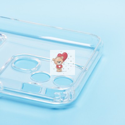 Чехол-накладка для Infinix Smart 6 Global (прозрачный) - SC276 с картхолдером Чехол-накладка для Infinix Smart 6 Global (прозрачный) - SC276 с картхолдером