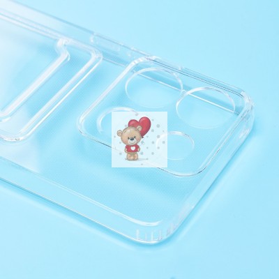 Чехол-накладка для Infinix Smart 7 Plus (прозрачный) - SC276 с картхолдером Чехол-накладка для Infinix Smart 7 Plus (прозрачный) - SC276 с картхолдером