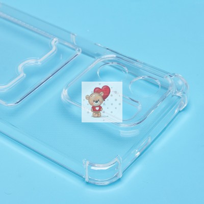 Чехол-накладка для Infinix Smart 9 4G (прозрачный) - SC276 с картхолдером Чехол-накладка для Infinix Smart 9 4G (прозрачный) - SC276 с картхолдером