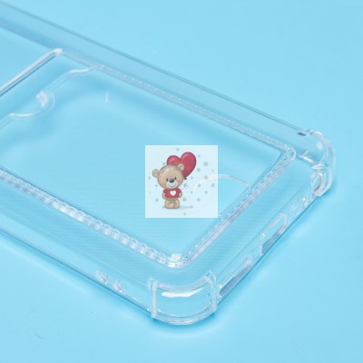 Чехол-накладка для Infinix Smart 9 4G (прозрачный) - SC276 с картхолдером Чехол-накладка для Infinix Smart 9 4G (прозрачный) - SC276 с картхолдером