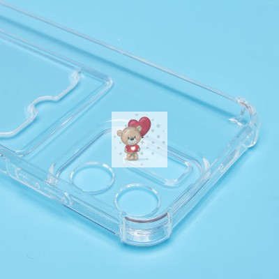 Чехол-накладка для Infinix Smart 9 4G (прозрачный) - SC276 с картхолдером Чехол-накладка для Infinix Smart 9 4G (прозрачный) - SC276 с картхолдером