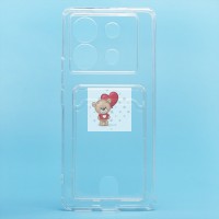 Чехол-накладка для Infinix Zero 30 5G (прозрачный) - SC276 с картхолдером Чехол-накладка для Infinix Zero 30 5G (прозрачный) - SC276 с картхолдером