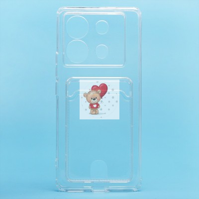 Чехол-накладка для Infinix Zero 30 5G (прозрачный) - SC276 с картхолдером Чехол-накладка для Infinix Zero 30 5G (прозрачный) - SC276 с картхолдером