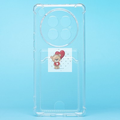 Чехол-накладка для Infinix Zero 40 5G (прозрачный) - SC276 с картхолдером Чехол-накладка для Infinix Zero 40 5G (прозрачный) - SC276 с картхолдером