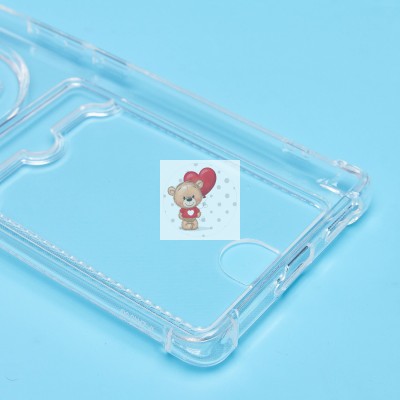 Чехол-накладка для Infinix Zero 40 5G (прозрачный) - SC276 с картхолдером Чехол-накладка для Infinix Zero 40 5G (прозрачный) - SC276 с картхолдером