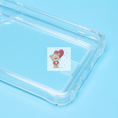 Чехол-накладка для OPPO A18 (прозрачный) - SC276 с картхолдером