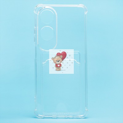 Чехол-накладка для OPPO A60 4G (прозрачный) - SC276 с картхолдером