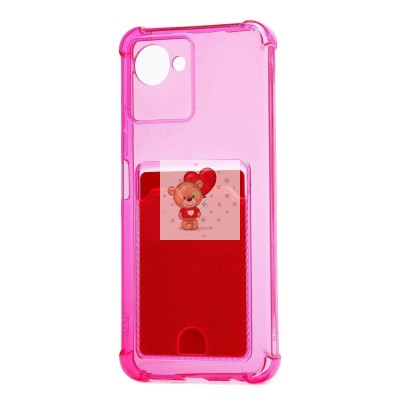 Чехол-накладка для OPPO realme C30 (розовый) - SC276 с картхолдером Чехол-накладка для OPPO realme C30 (розовый) - SC276 с картхолдером