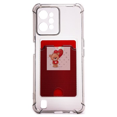 Чехол-накладка для OPPO realme C31 (черный) - SC276 с картхолдером