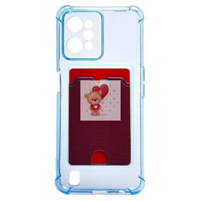 Чехол-накладка для OPPO realme C31 (синий) - SC276 с картхолдером