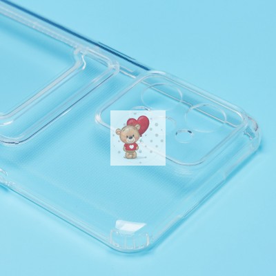 Чехол-накладка для OPPO realme C31 (прозрачный) - SC276 с картхолдером