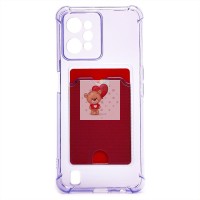 Чехол-накладка для OPPO realme C31 (фиолетовый) - SC276 с картхолдером Чехол-накладка для OPPO realme C31 (фиолетовый) - SC276 с картхолдером