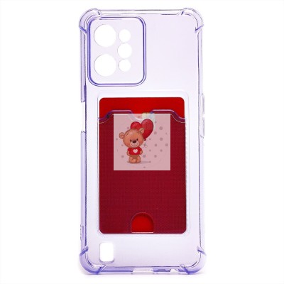 Чехол-накладка для OPPO realme C31 (фиолетовый) - SC276 с картхолдером