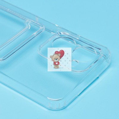 Чехол-накладка для OPPO realme C33 (прозрачный) - SC276 с картхолдером Чехол-накладка для OPPO realme C33 (прозрачный) - SC276 с картхолдером