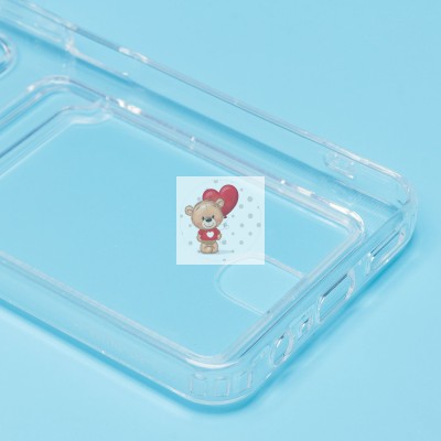 Чехол-накладка для OPPO realme C33 (прозрачный) - SC276 с картхолдером Чехол-накладка для OPPO realme C33 (прозрачный) - SC276 с картхолдером