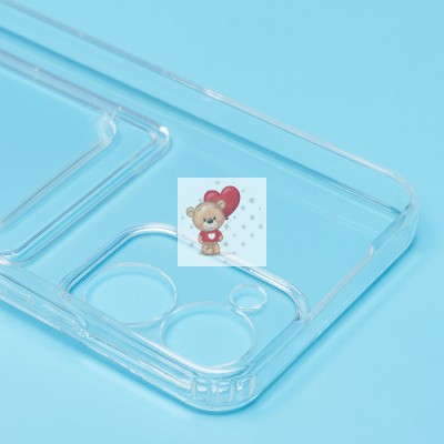 Чехол-накладка для OPPO realme C33 (прозрачный) - SC276 с картхолдером Чехол-накладка для OPPO realme C33 (прозрачный) - SC276 с картхолдером