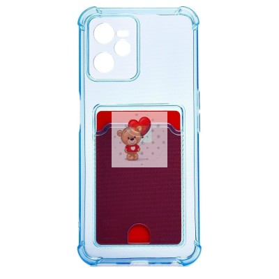 Чехол-накладка для OPPO realme C35 (синий) - SC276 с картхолдером