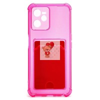 Чехол-накладка для OPPO realme C35 (розовый) - SC276 с картхолдером