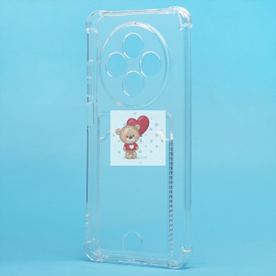 Чехол-накладка для OPPO Reno 12 F 4G (прозрачный) - SC276 с картхолдером Чехол-накладка для OPPO Reno 12 F 4G (прозрачный) - SC276 с картхолдером