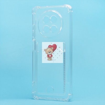 Чехол-накладка для Realme 12 5G (прозрачный) - SC276 с картхолдером