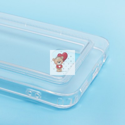 Чехол-накладка для Realme Note 50 (прозрачный) - SC276 с картхолдером