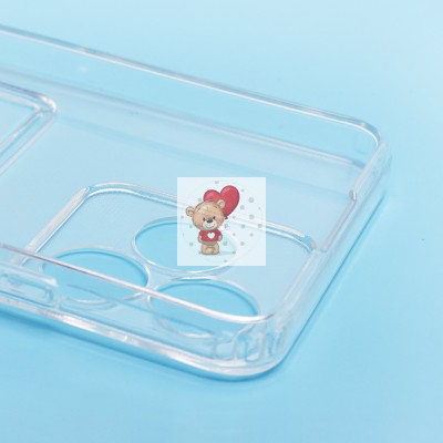 Чехол-накладка для Realme Note 50 (прозрачный) - SC276 с картхолдером