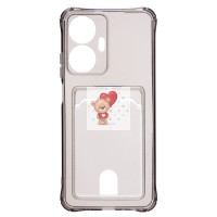 Чехол-накладка для Realme C55 (черный) - SC276 с картхолдером