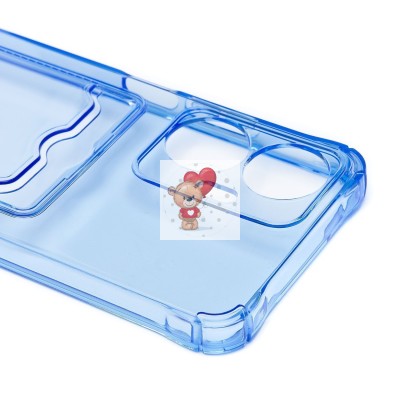 Чехол-накладка для Realme C55 (синий) - SC276 с картхолдером