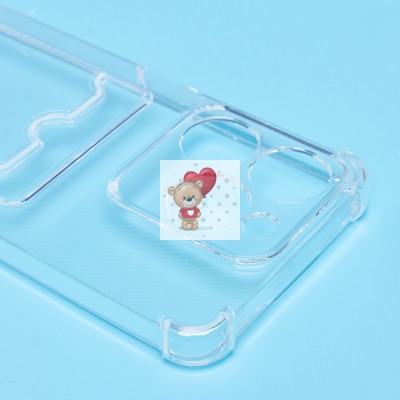 Чехол-накладка для Realme C61 4G Global (прозрачный) - SC276 с картхолдером