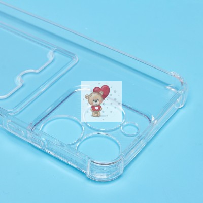 Чехол-накладка для Realme C61 4G Global (прозрачный) - SC276 с картхолдером