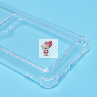 Чехол-накладка для Realme C63 4G (прозрачный) - SC276 с картхолдером