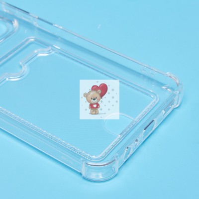 Чехол-накладка для Realme C63 4G (прозрачный) - SC276 с картхолдером