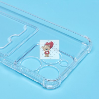 Чехол-накладка для Realme C63 4G (прозрачный) - SC276 с картхолдером