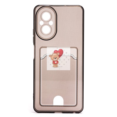 Чехол-накладка для Realme C67 4G (черный) - SC276 с картхолдером