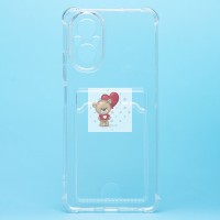 Чехол-накладка для Realme C67 4G (прозрачный) - SC276 с картхолдером Чехол-накладка для Realme C67 4G (прозрачный) - SC276 с картхолдером